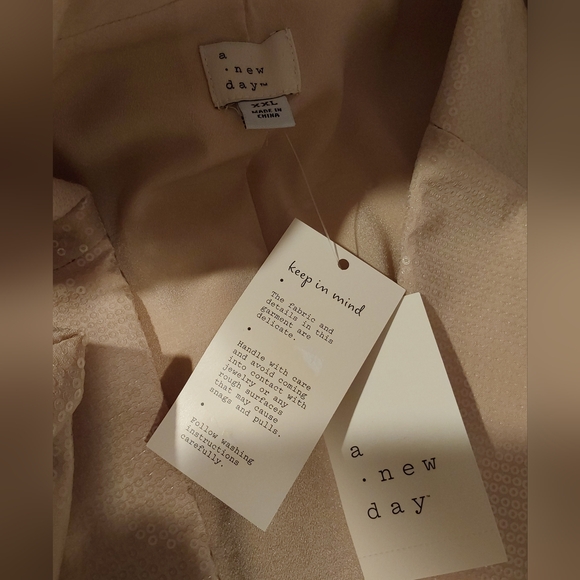 A New Day Beige Sequin Blazer & Maxi Dress XXL - Picture 9 of 15